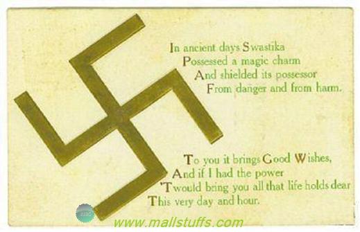 there are series of good luck swastika wishes in victorian postcards these victorian postcards were release between the years 1908 1918 - Good Luck Quotes