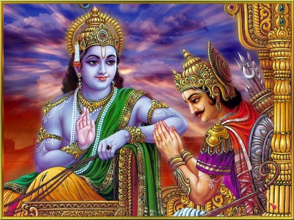 Lord Krishna' and Arjuna The Bhagavad Gita