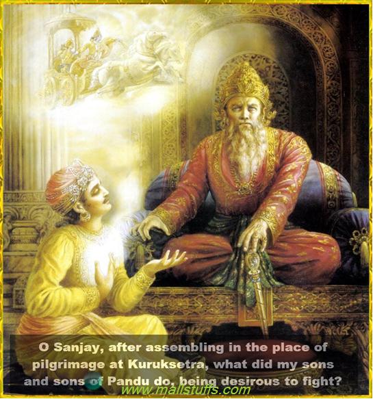 Bhagavad Gita Chapter 1verse 1 English And Hindi Poetic -